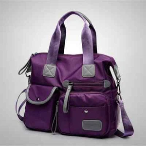 Borsa a mano nylon donna grande capity tracolla impermeabile messenger bags casual - Foto 1 di 18