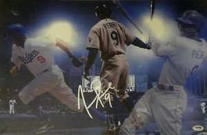 Juan Pierre Hand Signed Autographed 13x20 Canvas Los Angeles Dodgers PSA/DNA - Picture 1 of 1
