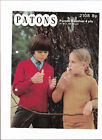 Patons pattern 2108 for child's sweater  in 4-ply yarn; 61-86cm; 24-34ins