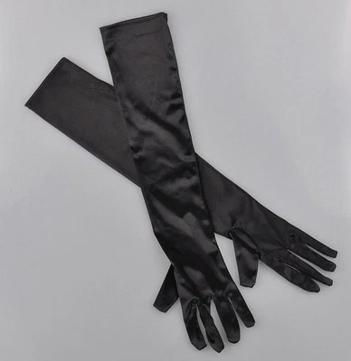 Womens Satin Evening Gloves 21'' Long Party Dance Elbow Length Opera Gloves US - Image 1 of 3