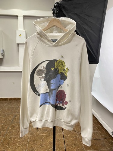 ALEXANDER MCQUEEN Felpa con cappuccio uomo Alexandr McQueen London rara made in Italy taglia M colore bianco