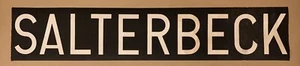 SALTERBECK - Cumberland Cumbria Destination Bus Rollo - Vintage Leinen - Bild 1 von 1