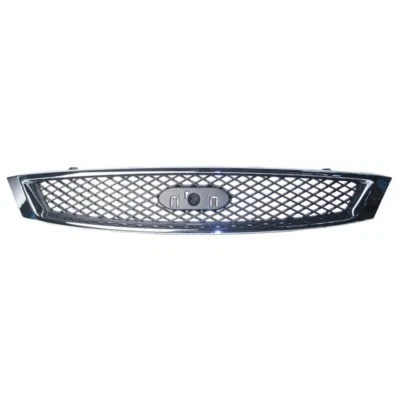 New Front Grille Assembly Fits For 2005-2007 Ford Focus Plastic Chrome Foto 1 de 2