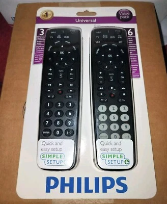 Philips Dual Universal Remote Value Pack; SRC2063WM/17 - Image 1 of 4