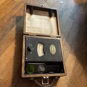 Misuratore Elettrico Illuminazione Vintage Weston Modello 603 Scatola Legno FUNZIONA BELLA FORMA - Foto 1 di 12