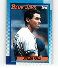 1990 Topps 347 Junior Felix   Toronto Blue Jays