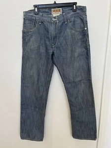 VTG Levi's Jeans Big E 514 Slim Straight Blue Stretch Blue Denim Actual W36 L32 - Picture 1 of 12