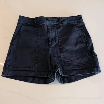 J. Pantalones cortos utilitarios Crew talla 6 lavado medio para mujer bolsillos azules tiro medio 3,5 pulgadas Foto 1 de 4