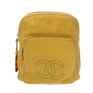 Mochila CHANEL Matrasse COCO Mark mochila amarilla 800000139098000 - Imagen 1 de 10