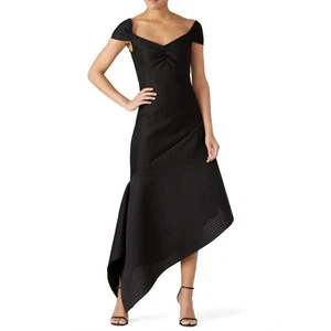 Vestido de buceo asimétrico manga gorra ceremonia de apertura talla pequeña - Imagen 1 de 8