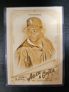 Topps Allen & Ginter 2018 - Frank Thomas #286 - 5x7 - numerado/10 - como nuevo - Imagen 1 de 2