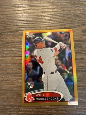 Topps Chrome #197 Will Middlebrooks Gold Refractors #/50 2012 Foto 1 de 2