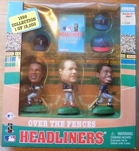Headliners Over the Fences 1998 paquete de 3 - Griffey Jr. - McGwire - Thomas - Imagen 1 de 5