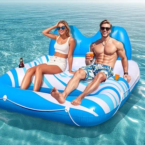 Piscina Flotadores Adultos Inflables Bronceado Piscina Extra Grande Flotadores Adultos Resistente - Imagen 1 de 7