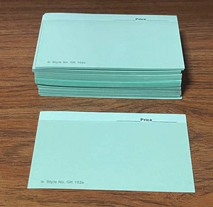 GRÜN 100 Stück G&K 102BK Händler Briefmarkensammler Einsteckkarten - Bild 1 von 1