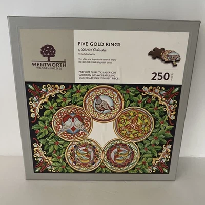 Rompecabezas de madera Wentworth corte láser cinco anillos de oro 250 piezas Foto 1 de 4