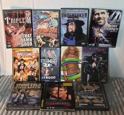 11 WWE DVD/Box Sets Bundle Lot of  Wrestling DVDs SCSA Undertaker Wrestle Mania - Image 1 of 4