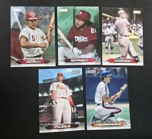 2024 Topps Stadium Club Veterans 5 Card Lot- Bench, Schmidt, Hornsby, Pujols... - Picture 1 of 2