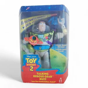 Disney Toy Story 2 Talking Rescue Gear BUZZ LIGHTYEAR Figure Pixar / Opened Box - Picture 1 of 9