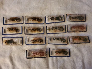 Vintage Tom Boy Lures Countdown Plow Jockey Sinking 2/ 3 Hook Rubber Worms x 14 - Picture 1 of 6