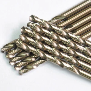 Drillforce 10PCS 5/16 "Cobalt Drill Bit Set HSSCO M35 Jobber Metal Drill Bits - Imagen 1 de 12