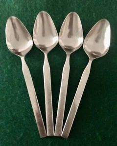 Set Of 4 Towle Silver/Supreme TEASPOONS Stainless Flatware 6-1/8” ISIS Pattern - Picture 1 of 2
