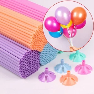 50 un. Soporte para globo de color mixto 27 cm para fiesta boda - Imagen 1 de 15