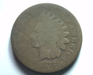 1875 INDIAN CENT PENNY ABOUT GOOD / GOOD AG/G NICE ORIGINAL COIN BOBS COINS