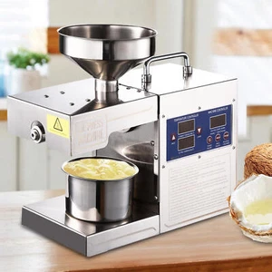 Máquina de prensa de aceite automática comercial extractor de aceite de acero inoxidable - Imagen 1 de 12