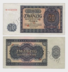 Germany - 1955 - 20 Mark - MUSTER - "EF+" #CO4518 - Picture 1 of 6