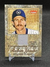 ROBIN YOUNT ⚾️ 2005 Fleer Tradition Cooperstown Tribute Jersey Relic #CT/RY |