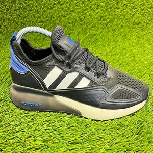 Adidas Originals ZX 2K Boost Boys Size 4Y Black White Running Shoes Sneakers - Picture 1 of 10