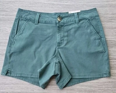 Pantalones cortos chinos verdes So Good For Life talla 7 para mujer/jóvenes nuevos con etiquetas  Foto 1 de 4
