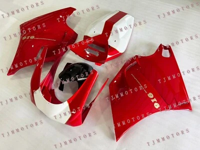 For Ducati 748/996/916 96-02 Red White ABS Injection Bodywork Track Race Fairing - Image 1 of 4