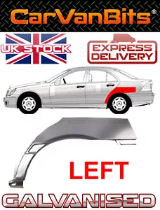 FOR MERCEDES C-CLASS W203 00-07 SALOON REAR WHEEL ARCH REPAIR BODY RUST PANEL LE - Picture 1 of 5