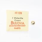 Montre-bracelet Bulova authentique pièce couronne #128 neuve ancien stock horlogers (C6D20)