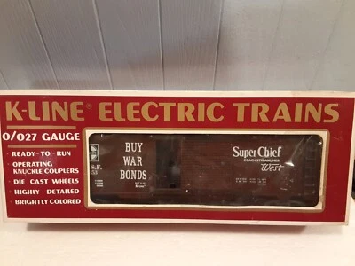 K-Line K64853 ATSF "SUPER CHIEF" CLASSIC BOXCAR - O Gauge 3-Rail - Image 1 of 4