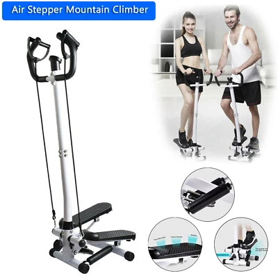 Fitness Workout Exercise Air Stair Stepper Machine Cardio Equipment + Handle Bar - Image 1 of 4