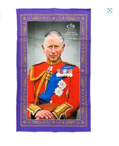 King Charles III Coronation Tea Towel - Picture 1 of 1
