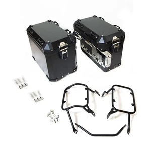 KIT MALETAS LATERALES BMW R1200GS R1250GS LC 2013-2023 + MARCOS NEGROS 48LT+41LT - Imagen 1 de 13