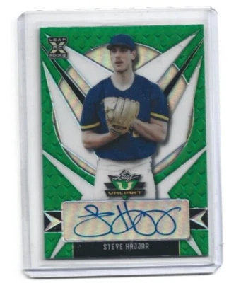 2021 Leaf Valiant Green Rookie Auto Steve Hajjar #BA-SH1 - Image 1 of 2