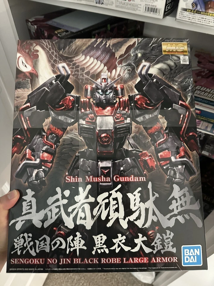MG 1/100 Shin Musha GUNDAM SENGOKU NO JIN BLACK ROBE LARGE ARMOR Bandai - Image 1 of 1
