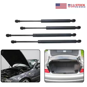 For BMW 330Ci Base Convertible 01-06 Front Hoods & Rear Trunks Gas Struts 2 Pair - Picture 1 of 19