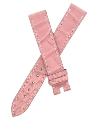 Correa de reloj Chopard de cuero de cocodrilo rosa 15 mm x 14 mm B0213-0270 Foto 1 de 3