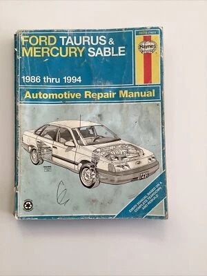 Haynes Repair Manual 1986-1995 Ford Taurus & Mercury Sable 36074 Auto Handbook - Image 1 of 4