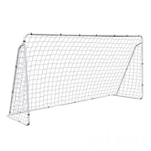 12 x 6' Soccer Goal Weather-resistant Net Powder Coated Steel Frame with Bag - Picture 1 of 9