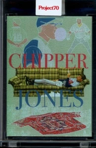 2021 Topps Project 70 Card #86 Chipper Jones 1959 by Oldmanalan Rainbow Foil /70 - Picture 1 of 2