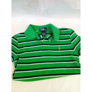 Polo Ralph Lauren bambino verde a righe manica corta polo taglia S 8 - Foto 1 di 3