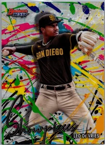 2024 Bowman's Best #BS-4 Leo De Vries Bowman Showpieces - Afbeelding 1 van 2