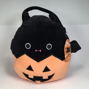 Squishmallows Emily Halloween Leckerli Eimer Plüsch Fledermaus im Kürbis - Bild 1 von 7